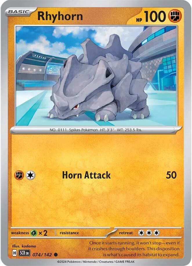 Rhyhorn card artwork