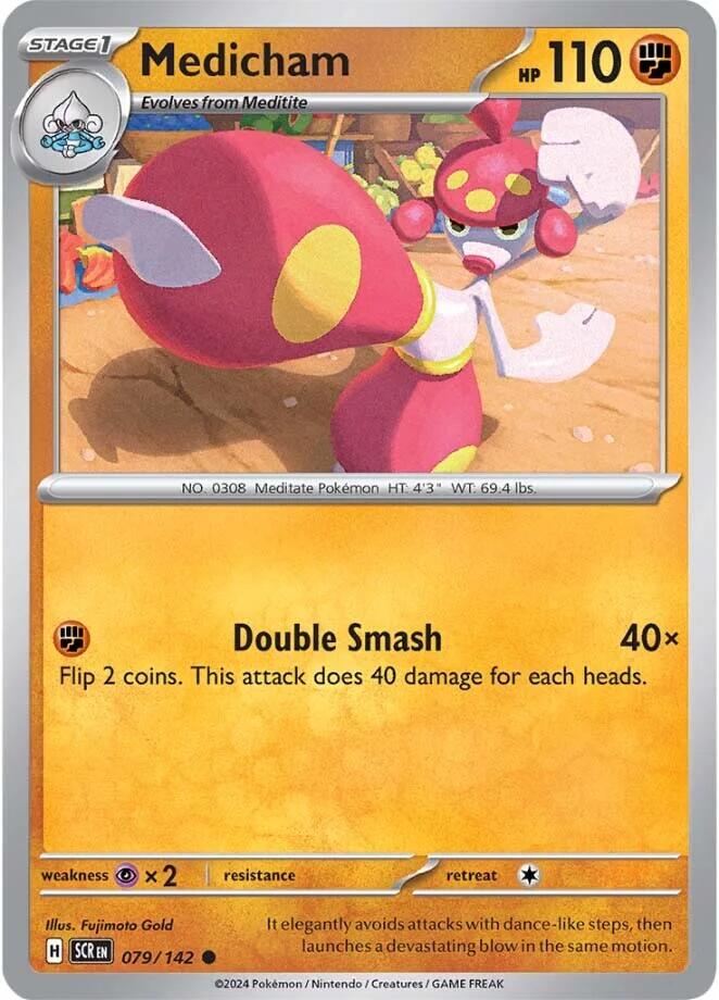 Medicham card artwork