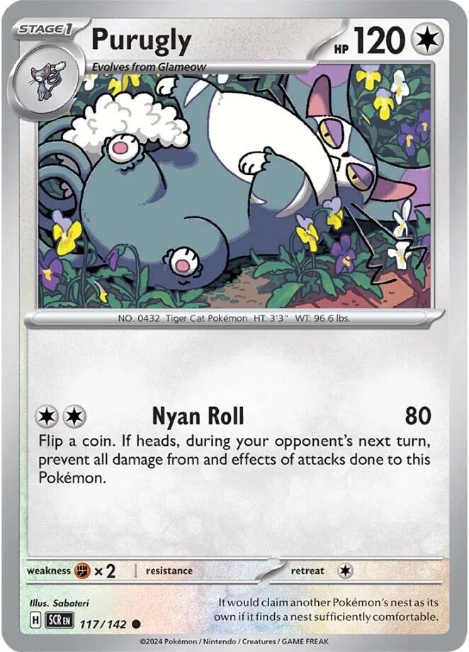 Purugly card artwork
