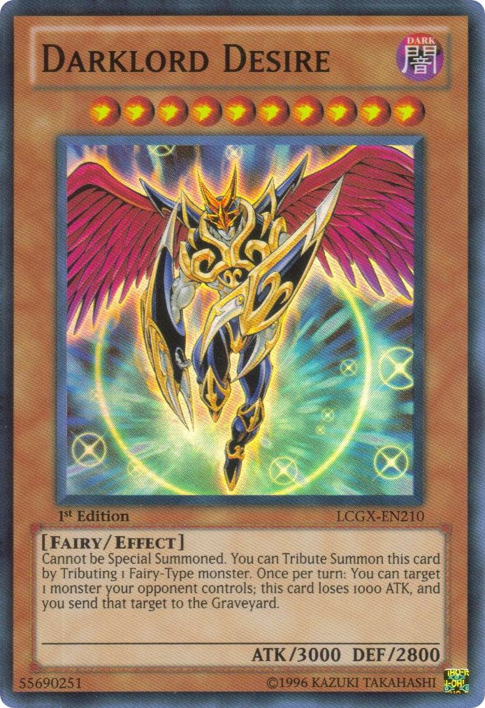 Yu-Gi-Oh Card - BP02-EN090 - DARKLORD DESIRE (rare):  - Toys,  Plush, Trading Cards, Action Figures & Games online retail store shop sale