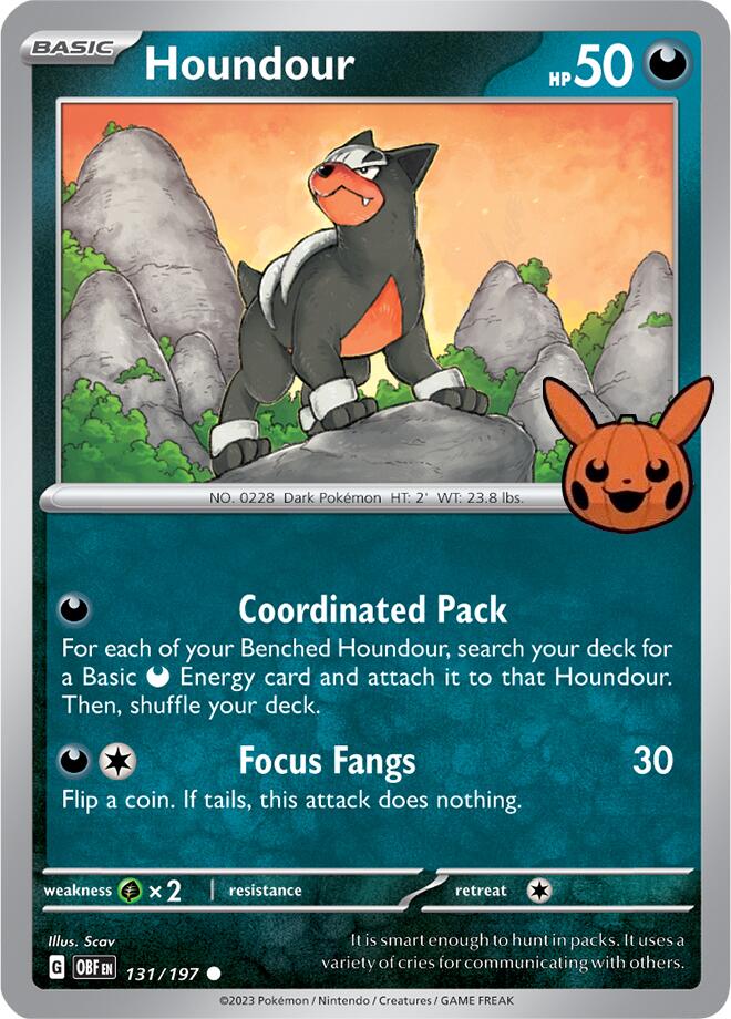 Houndour - 131/197 card artwork