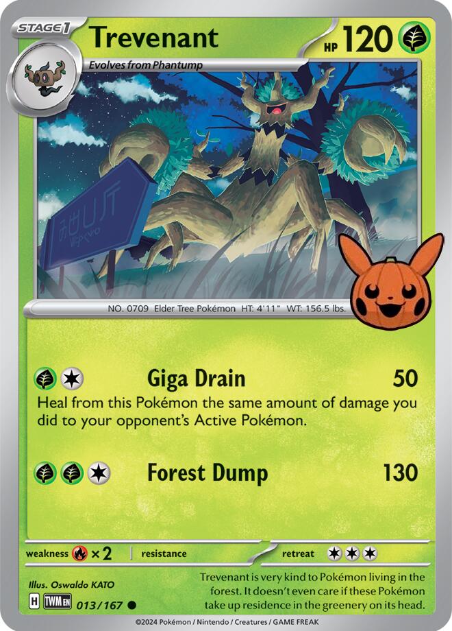 Trevenant card artwork