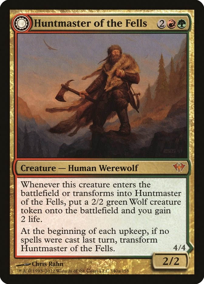 Huntmaster of the Fells Ravager of the Fells Normal English Card MTG FREE SHIP 