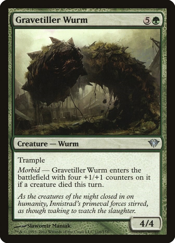 Gravetiller Wurm - Dark Ascension - Magic: The Gathering