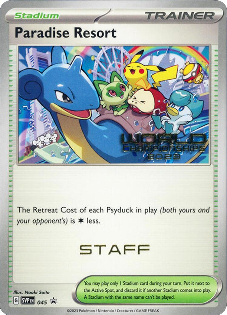 Paradise Resort - 045 (World Championships 2023) [Staff] card artwork