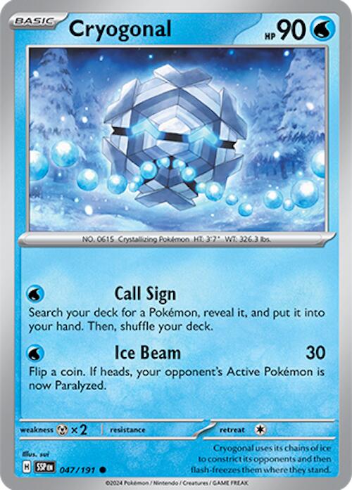 Cryogonal card artwork