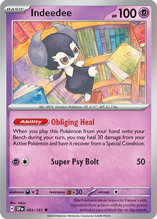 Indeedee card artwork