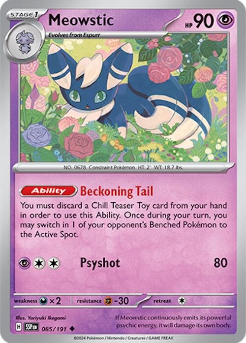 Meowstic card artwork