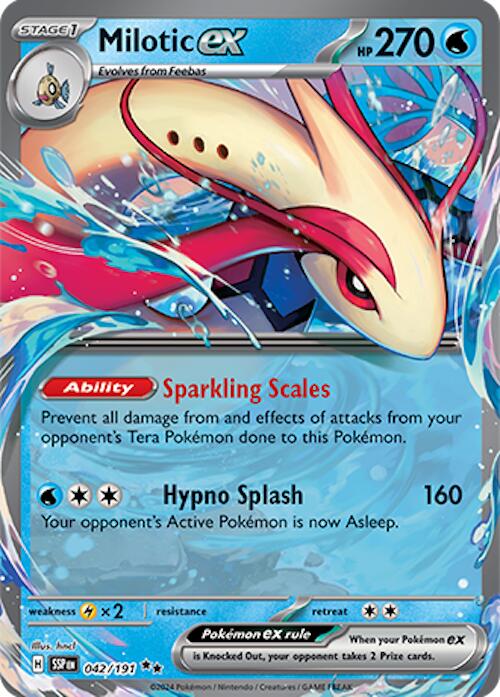 Milotic ex card artwork