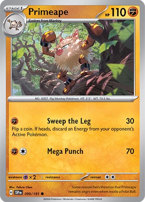 Primeape card artwork