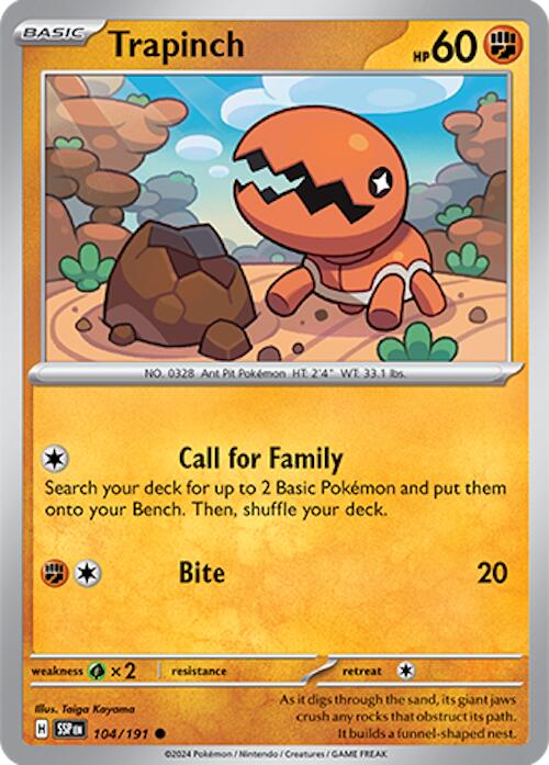 Trapinch card artwork