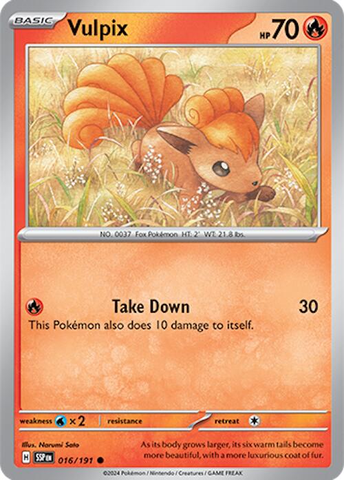 Vulpix card artwork