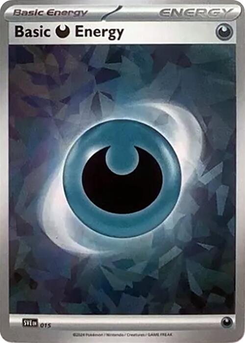 Basic Darkness Energy (Cracked Ice Holo) card artwork