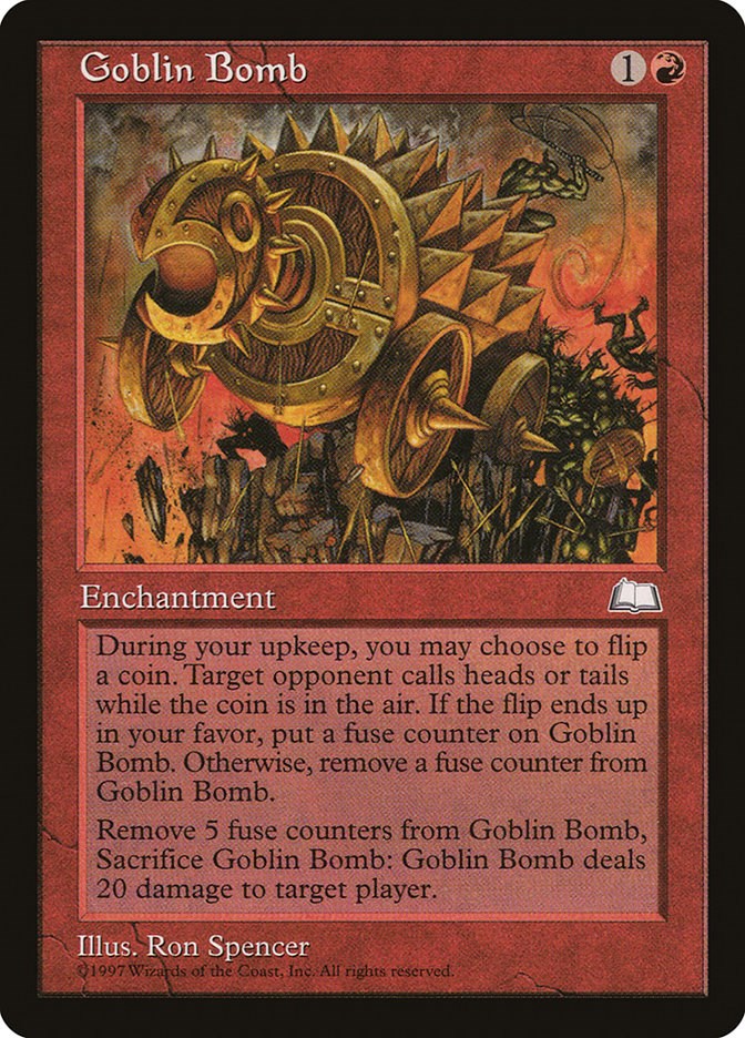 Goblin Bomb Weatherlight Magic The Gathering
