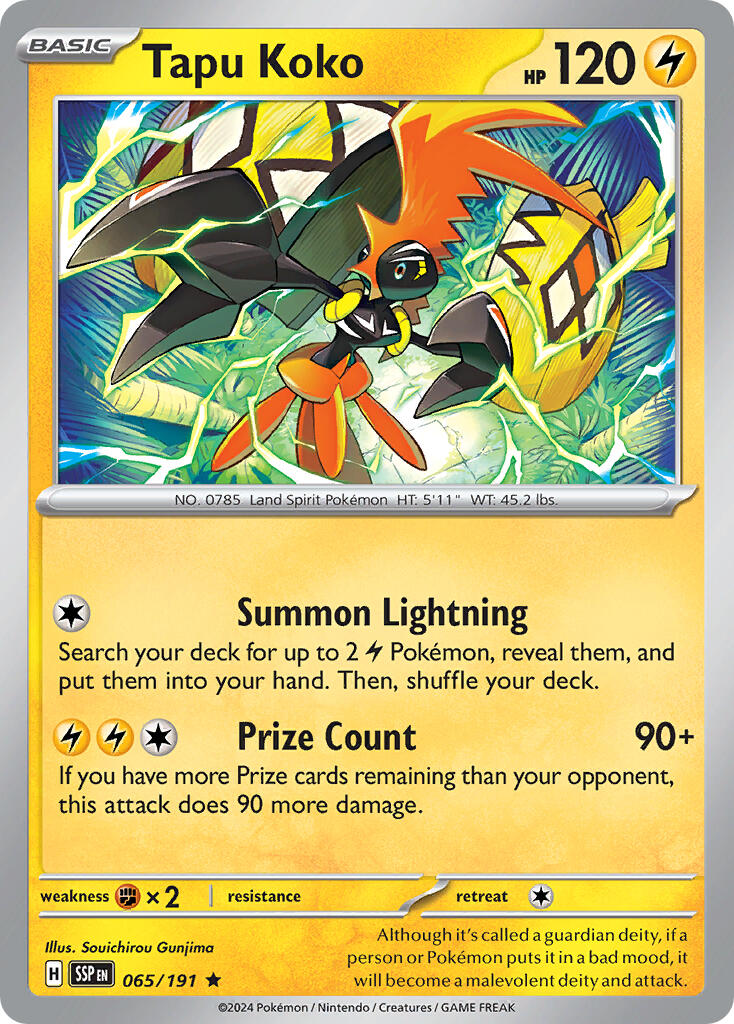 Tapu Koko card artwork