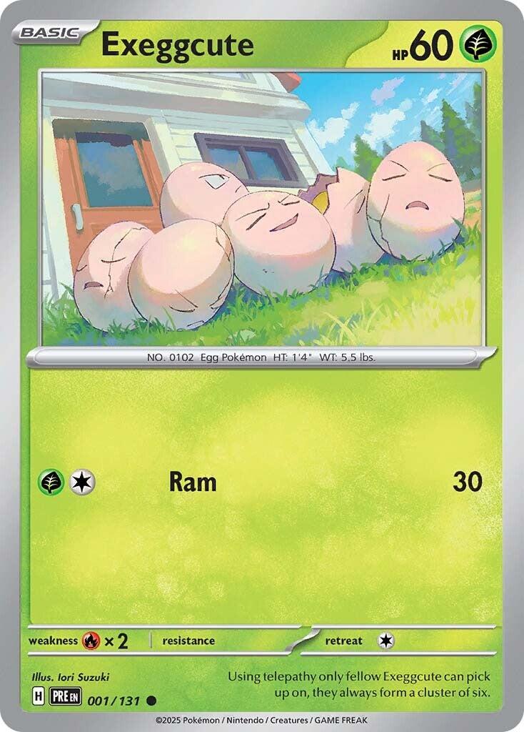 Exeggcute card artwork