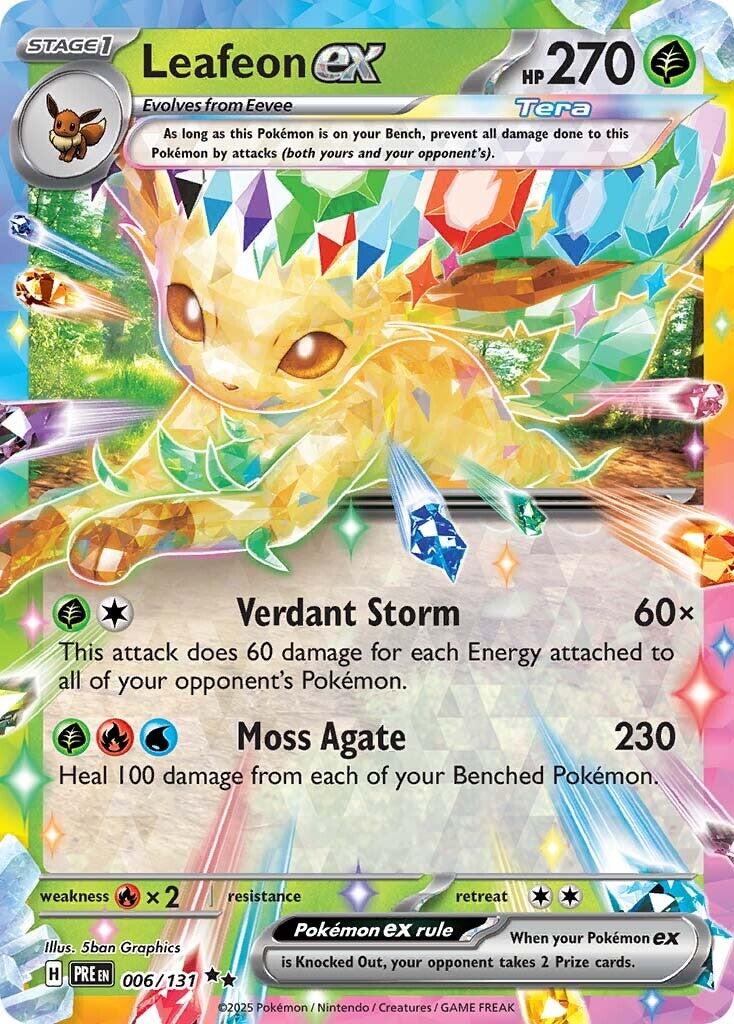 Leafeon ex card artwork