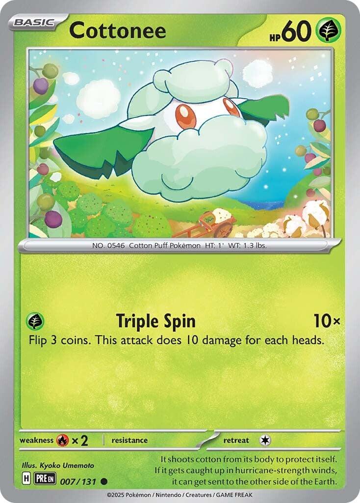 Cottonee card artwork
