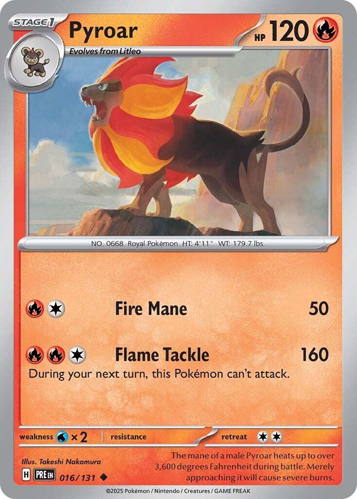 Pyroar card artwork