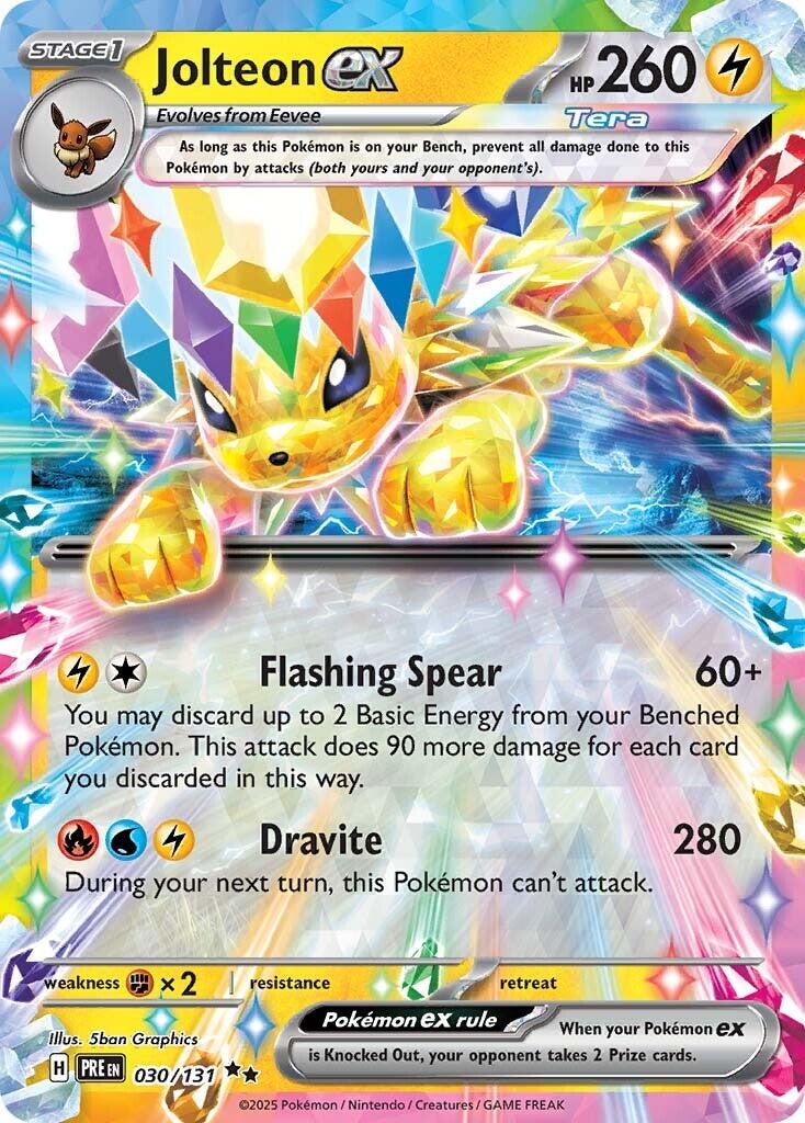 Jolteon ex card artwork