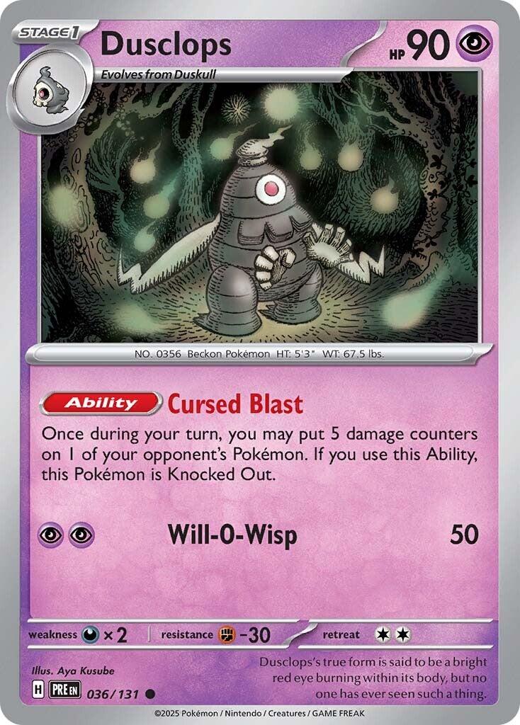 Dusclops card artwork