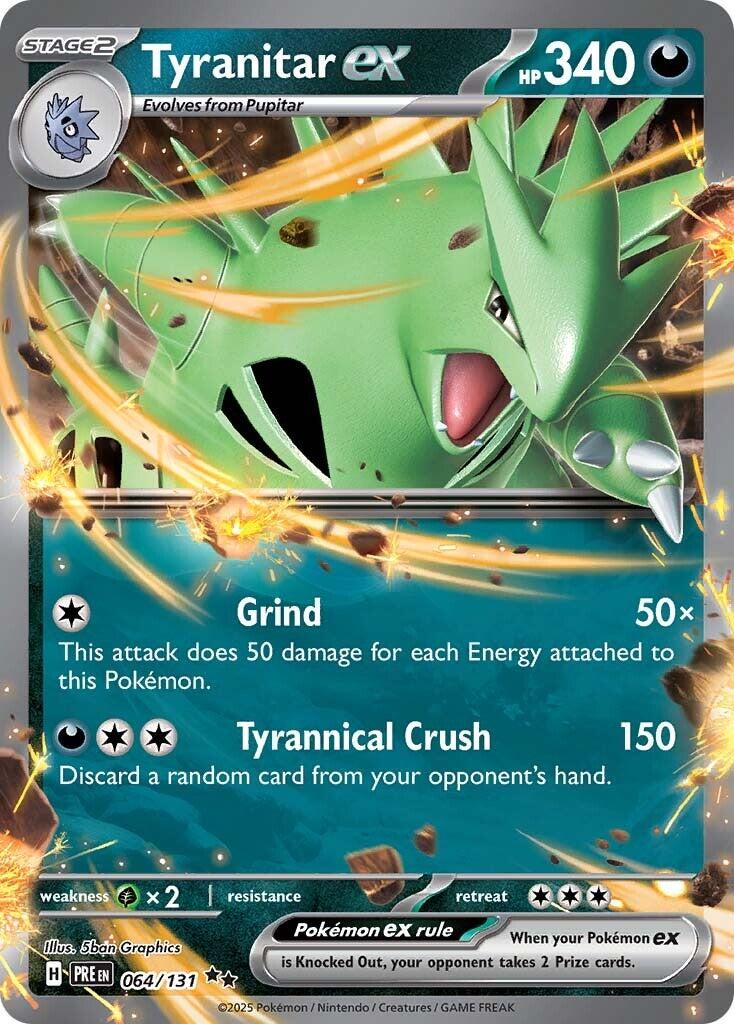 Tyranitar ex card artwork