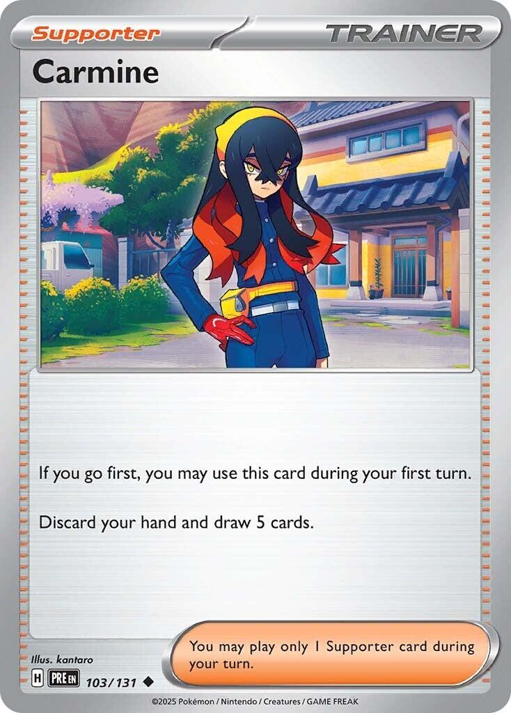 Carmine card artwork