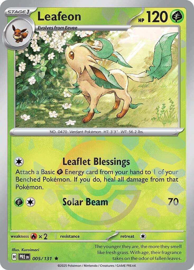 Leafeon (Poke Ball Pattern) card artwork