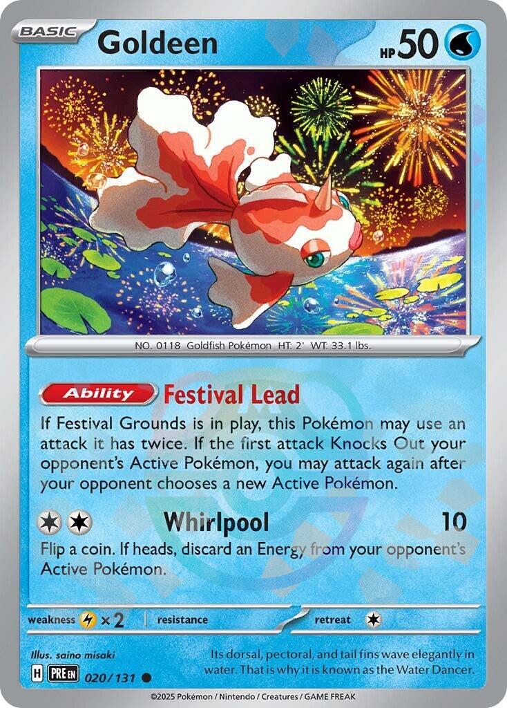 Goldeen (Master Ball Pattern) card artwork