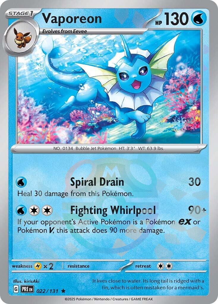 Vaporeon (Master Ball Pattern) card artwork