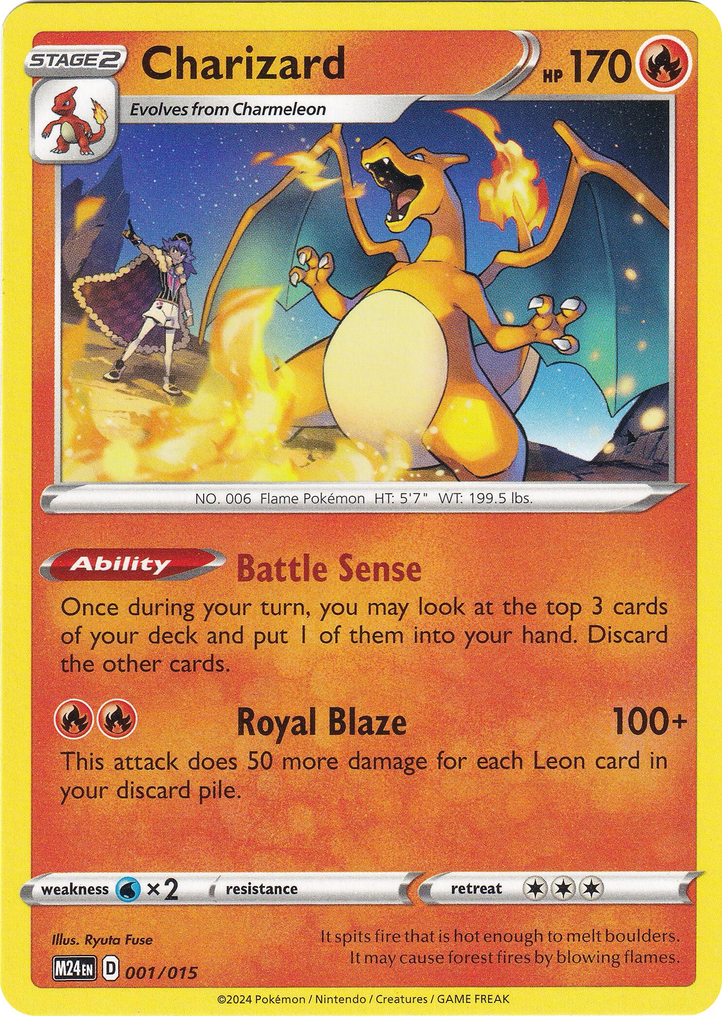 Charizard card artwork