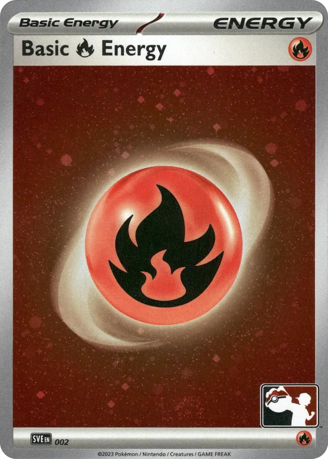 Basic Fire Energy - 002 (Cosmos Holo) card artwork