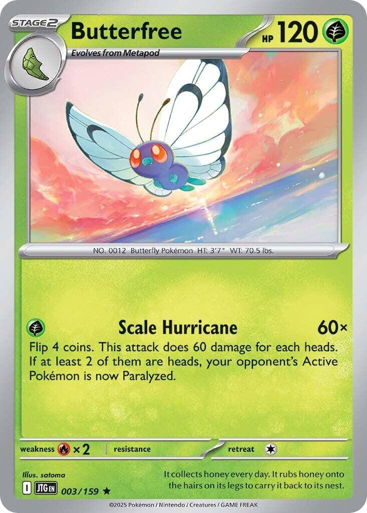 Butterfree card artwork