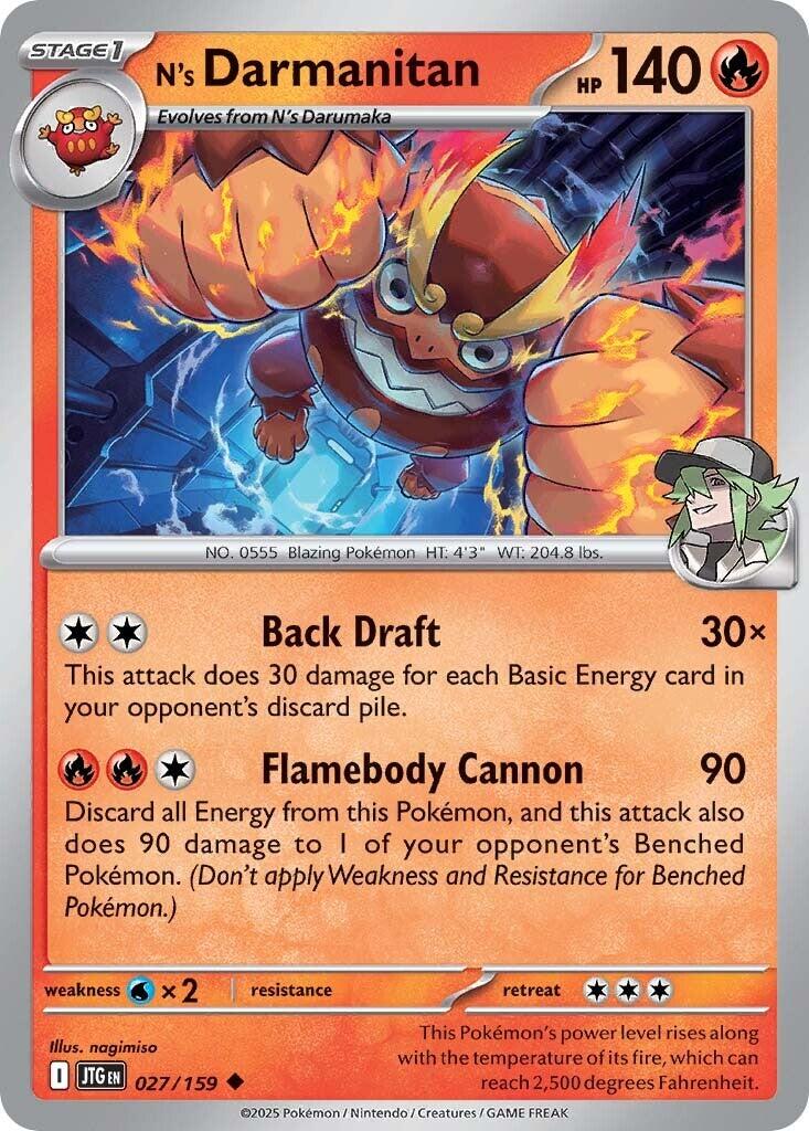 N's Darmanitan card artwork