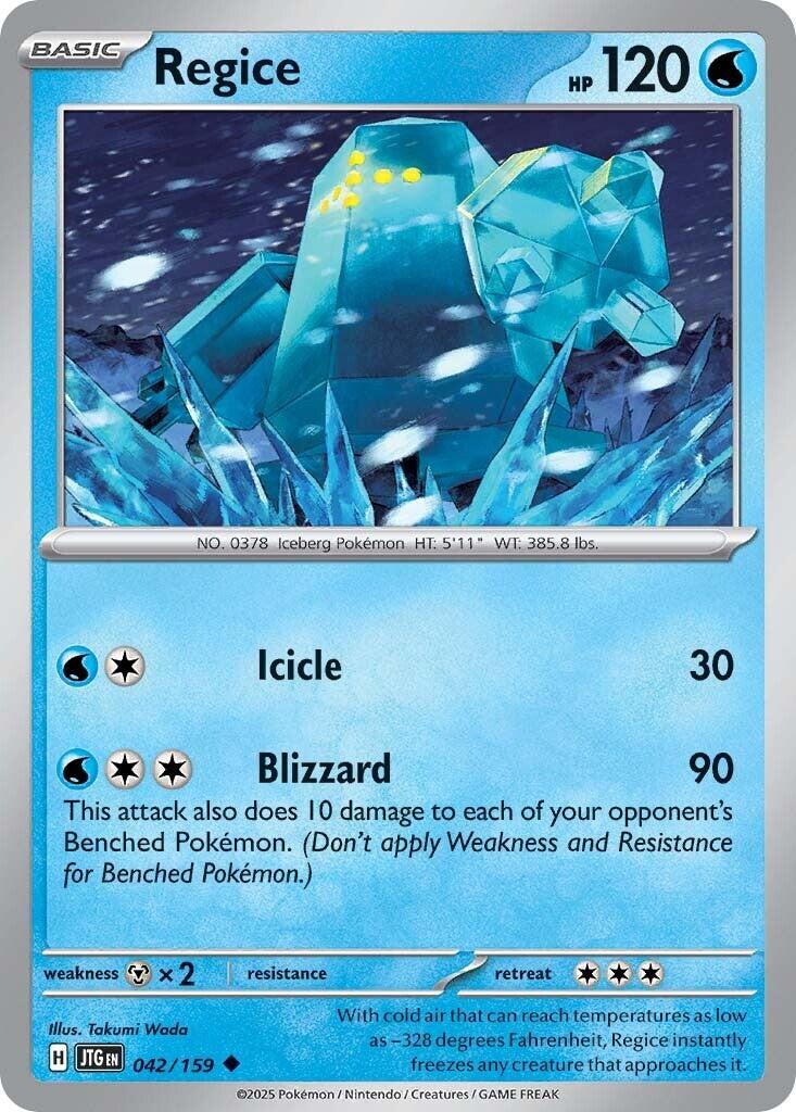 Regice card artwork