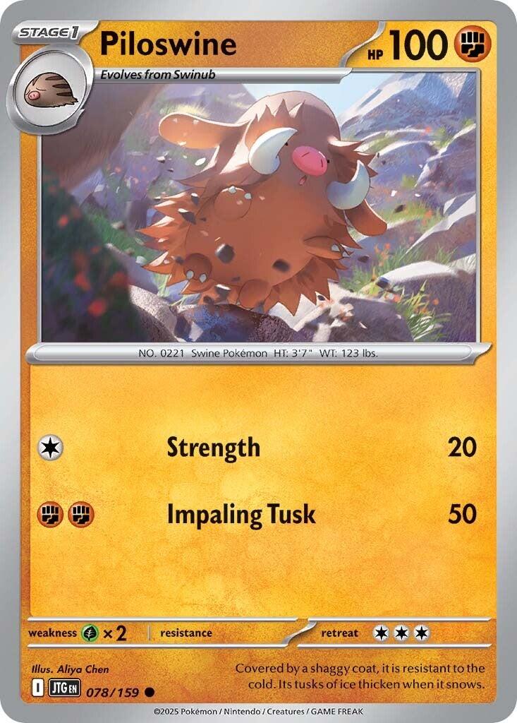 Piloswine card artwork