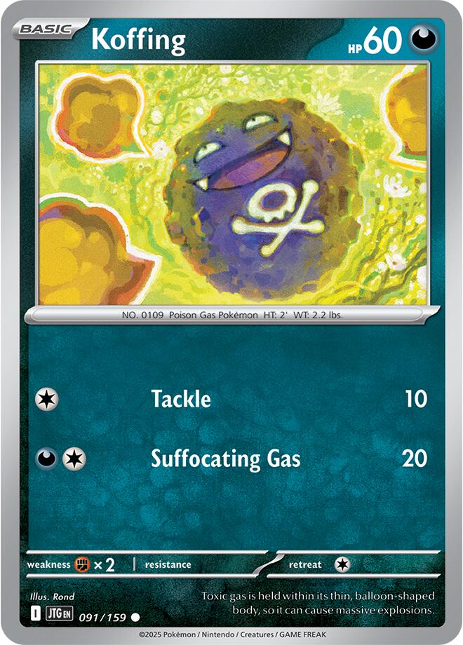 Koffing card artwork