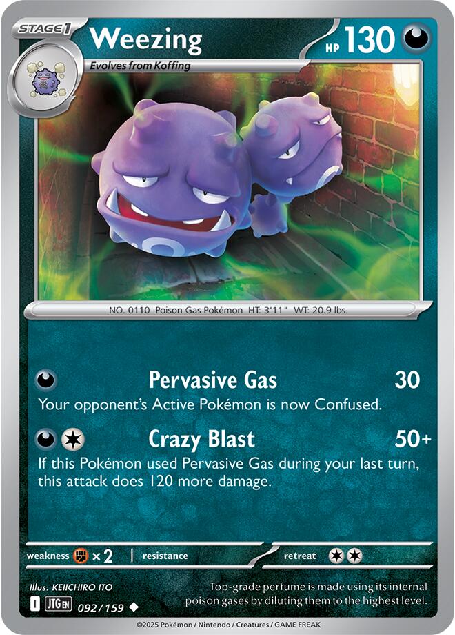 Weezing card artwork