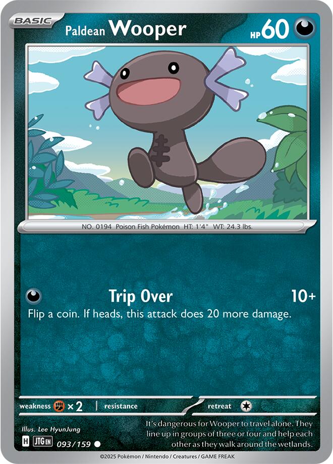 Paldean Wooper card artwork