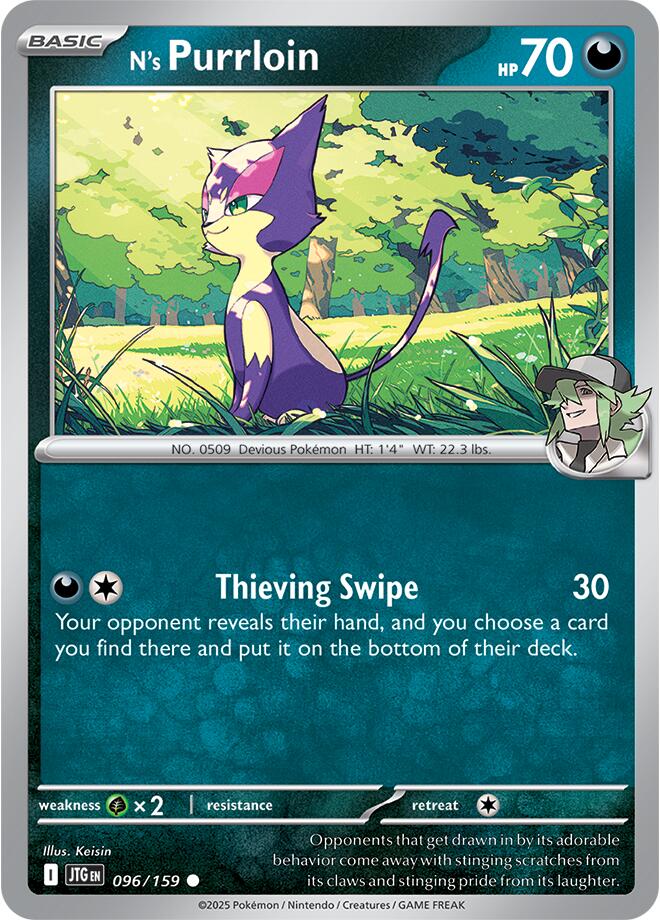 N's Purrloin card artwork