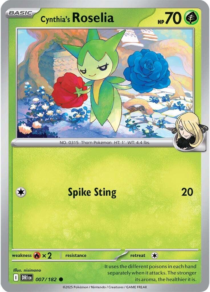 Cynthia's Roselia card artwork