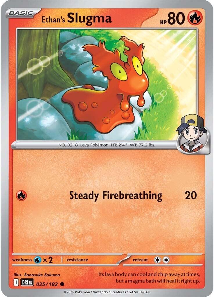 Ethan's Slugma card artwork