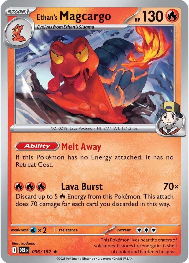 Ethan's Magcargo card artwork