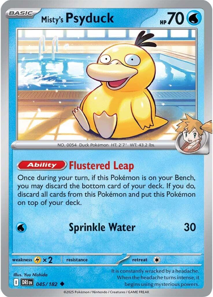 Misty's Psyduck card artwork