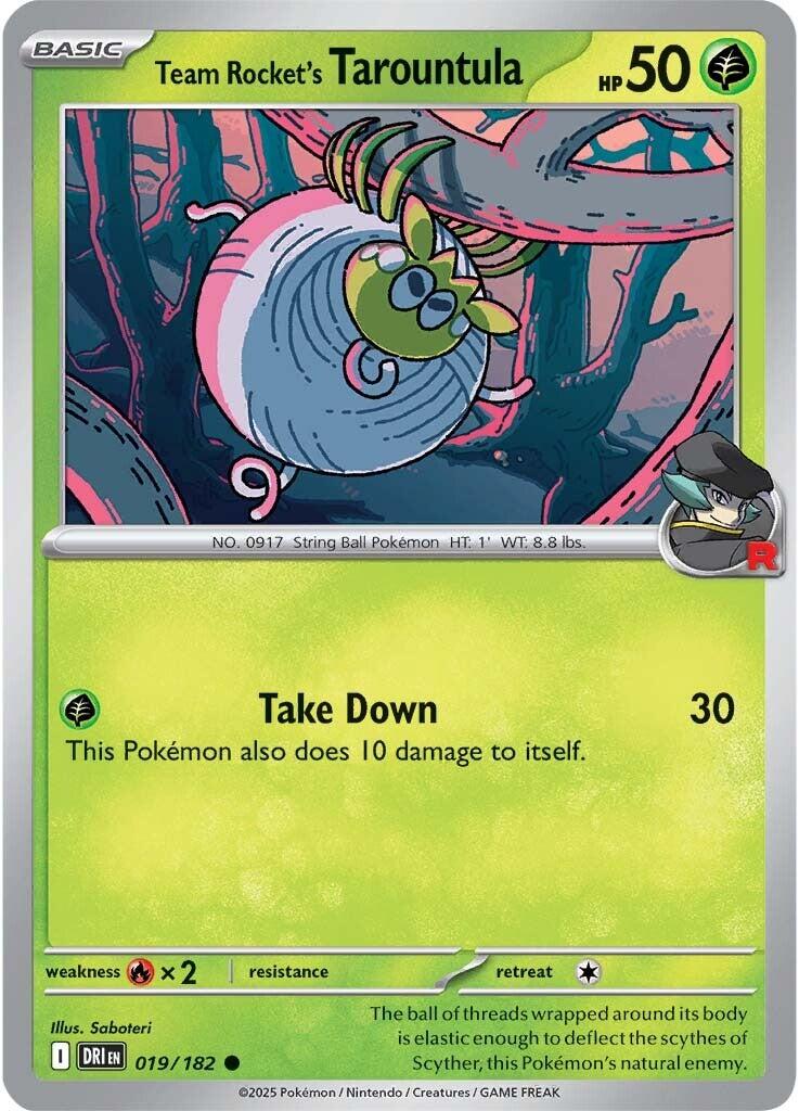 Team Rocket's Tarountula card artwork