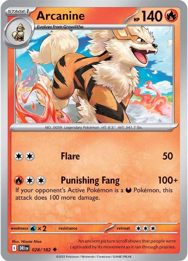 Arcanine card artwork