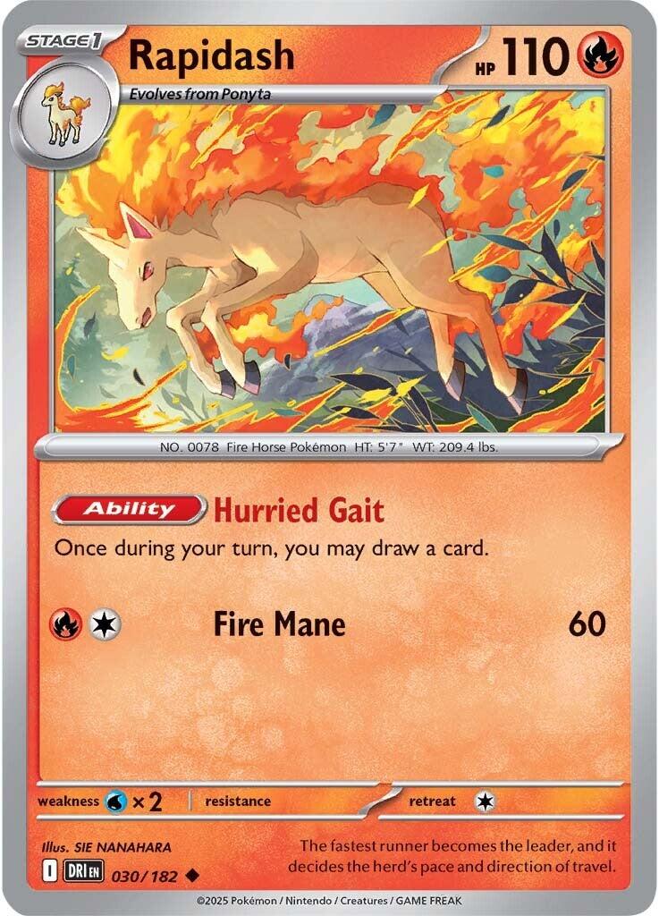 Rapidash card artwork