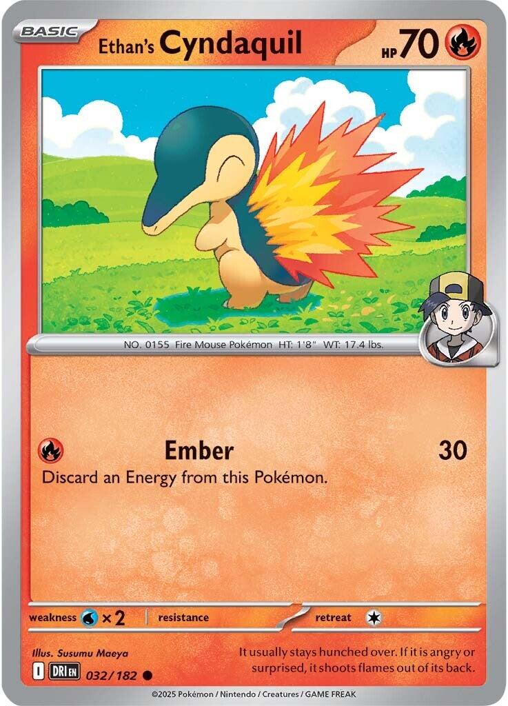 Ethan's Cyndaquil card artwork
