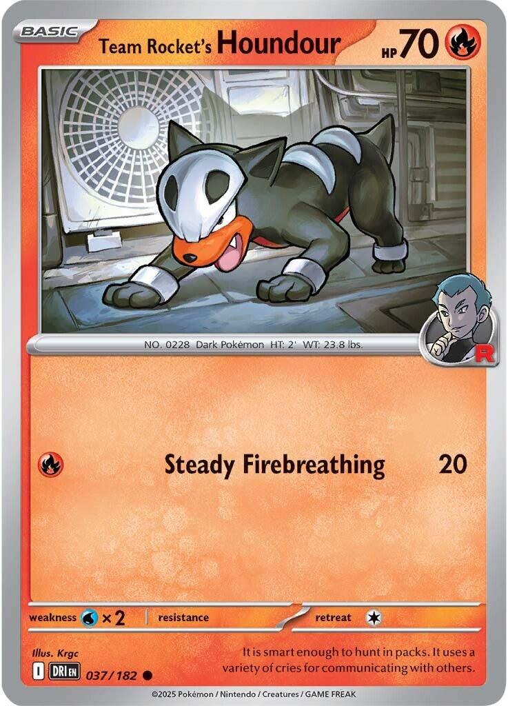 Team Rocket's Houndour card artwork