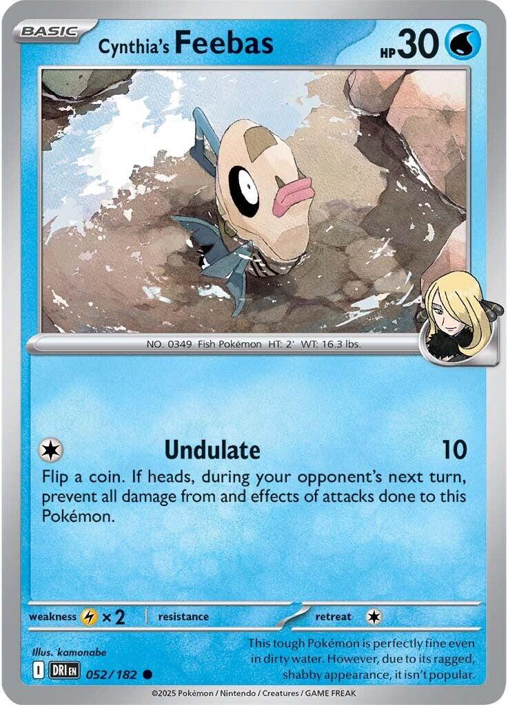 Cynthia's Feebas card artwork